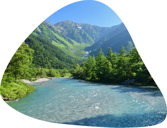 川と山